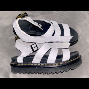 Dr Martens Docs White Blaire Sandals